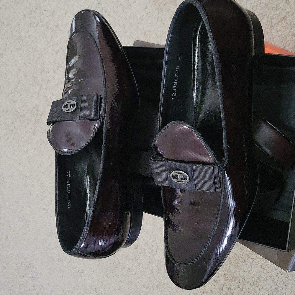 Connoisseur Patent Leather Dress Shoe Burgandy Size 44 Red Bottom